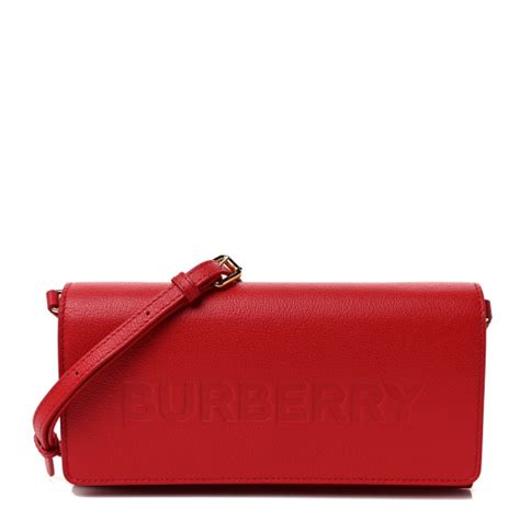 BURBERRY Calfskin Logo Hazelmere Wallet With Detachable 